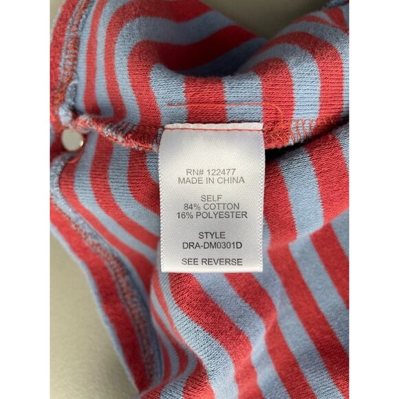 DRA Los Angeles Midi Dress Size Small Striped Sleeveless Scoop Neck Ruffle Hem - Picture 8 of 10